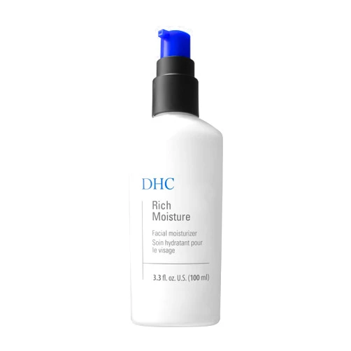 DHC Rich Moisture, Lightweight Facial Moisturizer, Dry Skin, Hydrating, Fragrance and Colorant Free, Ideal for dry dehydrated and sensitive skin, 3.3 fl. oz.