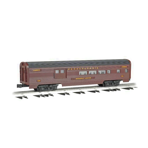 Williams by Bachmann Pennsylvania Tuscan Aluminum Luxury Liner Passenger 2 Car Add-On Train Set, 60'