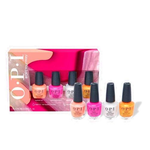 OPI Nail Lacquer, Up to 7 Days of Wear, Chip Resistant & Fast Drying, Spring '24, Your Way Collection, Mini Pack