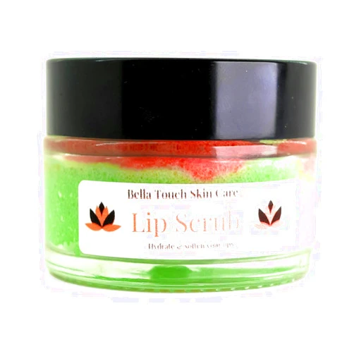 Bella Touch Skin Care Sugar Lip Scrub | 1oz jar | Exfoliating | Shea Butter | Ultra Hydrating | Vegan & Cruelty Free