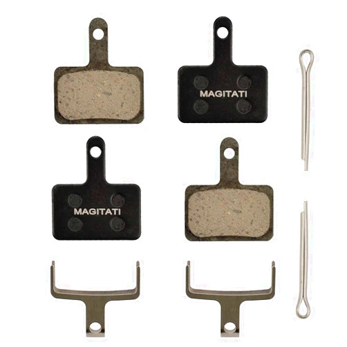 MAGITATI 2 Pairs Resin Bike Bicycle Disc Brake Pads for TRP Tektro Shimano Deore Br-M575 M525 M515 T615 T675 M505 M495 M486 M485 M475 M465 M447 M446 M445 M416 M415 M395 M375 M315 M355 C601 C501 …