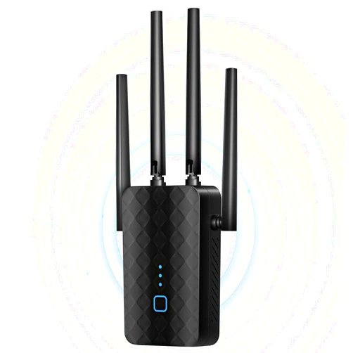 Zelikovitz WiFi Extender Signal Booster, Dual Band 5.8GHz&2.4GHz, WiFi Booster Covers Up to 10000 Sq.ft, WiFi Repeater 1.2Gbps with Ethernet Port, One-tap Setup, Made for USA