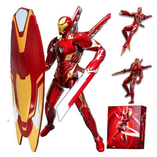 URSUL Collectible Action Figure Metal Painting 20 Joints Movable - 10th Anniversary (7 inches) (Mark 50)