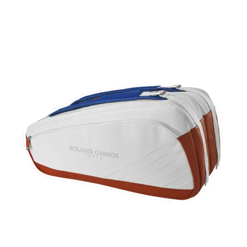 WILSON Roland-Garros Super Tour Tennis Racket Bags - Clay/White/Navy