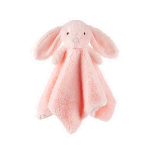 Apricot Lamb Stuffed Animals Blush Bunny Rabbit Security Blanket Infant Nursery Character Blanket Luxury Snuggler Plush Baby Lovey(Blush Bunny, 13 Inches)