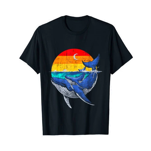 Funny Whale Shirts Whale Family - Whale Lover Whales Aquarist Marine Biologist T-Shirt
