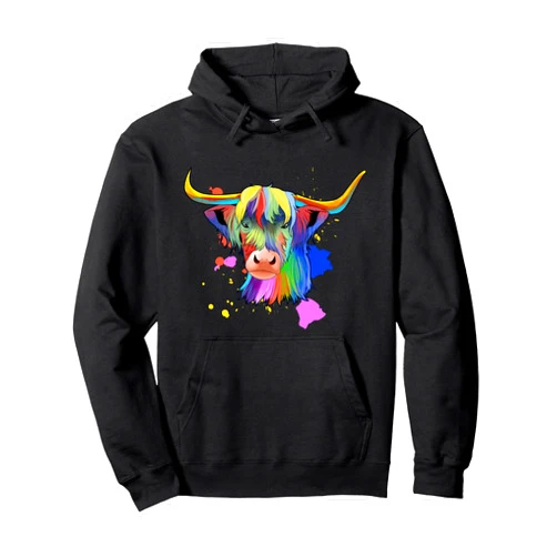 Schottische Highland Kuh Geschenke Scottish Highland Cow Gift Highland Cows Pullover Hoodie