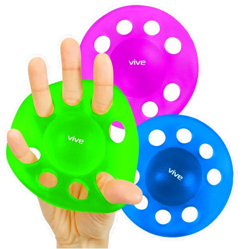 Vive Finger Exerciser Strengthener (3 Pack) - Hand Therapy Equipment for Grip Strength - Extensor Forearm Trainer Kit - Occupational Stretcher Balls for Fingers, Arthritis, Carpal Tunnel, Guitar
