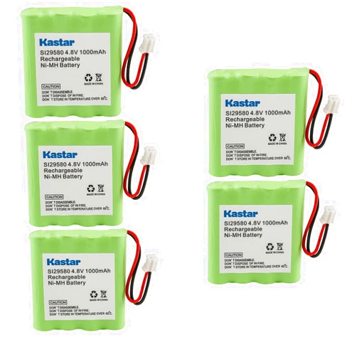 Kastar 5-Pack Battery Replacement for Summer Infant Baby Pixel 5.0 Inch Touchscreen Color Video Monitor Model 29790, Summer Infant Baby Pixel Cadet 4.3 Inch Color Video Monitor Model 36014