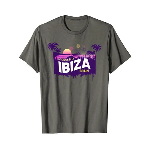 Family Heritage Gifts I'd Rather Be In Ibiza Vintage Spain Souvenir T-Shirt