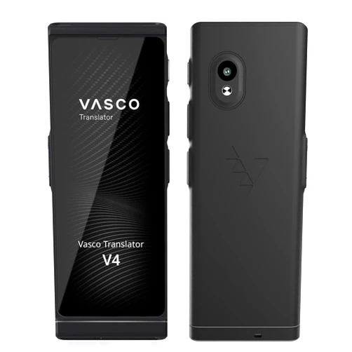 Vasco Electronics Vasco V4 Language Translator Device | 108 Languages | Free Lifetime Internet in Almost 200 Countries | Black Onyx