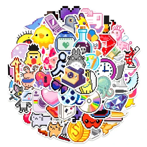 AUKIOOA 65 PCS Game Stickers Pack, Aesthetic Gaming Stickers, Vinyl Decals, Stickers for Hydro Flask, Laptop, Water Bottle, Stickers for Kids, Toddlers, Teens.
