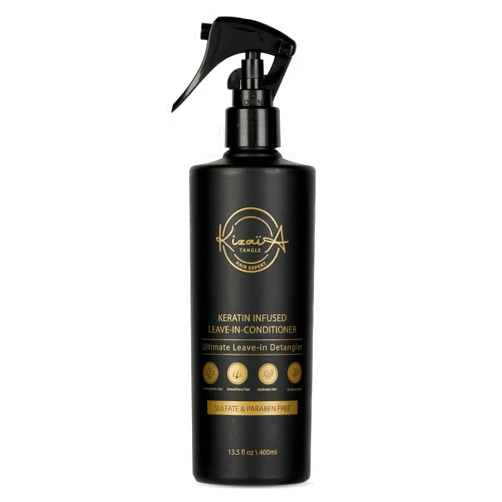 Kizaïa Tangle Hair Expert KizaiaCare Moisturizer & Leave-in Detangler Daily use for dry, tangle, matted, frizzy hair | Adds shine, and heat protection with Vitamin B5 | For all hair types, sulfate & silicone-free.