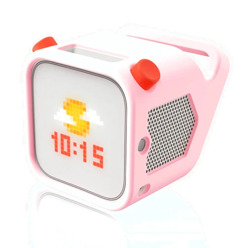 SKRVGOJFG Silicone Case for Yoto Player (3rd Gen.), Silicone Protective Sleeve Case Compatible with Yoto Player, Anti-Slip, Bumps and Wear and TearSilicone Skin Cover with Easy-to-Carry Handle - Pink