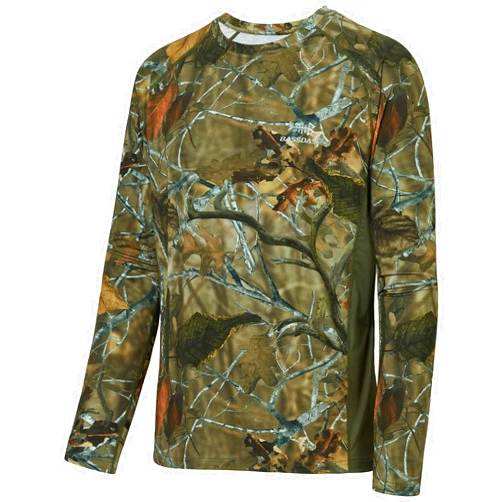 BASSDASH Men's Hunting Camo Performance Long Sleeve Shirt Fishing UPF50+ FS13M