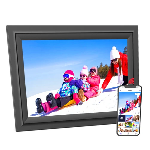 SAMMIX Digital Picture Frame, 10.1 Inch WiFi Digital Photo Frame, IPS HD Touch Screen Electronic Picture Frame, 16GB Storage, Slideshow, Easy to Share Photos and Video via Uhale APP, Gifts for Family