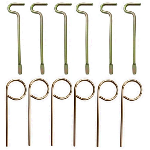 NL Emergency Keys for Interior Door Locksets Key Pin for Schlag Interior Privacy Door Lock Compatible for Bedroom Door nub Keys Bathroom (Round pin+Flat pin)