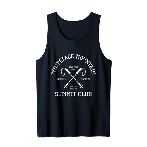 Climbed Whiteface Mountain USA Summit Club Apparel Climbed Whiteface Mountain Summit Club Hike New York USA Tank Top