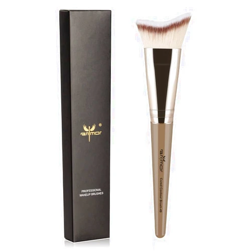 Anmor Contour Brush, Premium Contour Blush Bronzer Face Makeup Brush, Perfect For Cheek Forehead Jaw Nose Blending Deepening Contouring Polishing, Suitable For Powder Liquid Cream