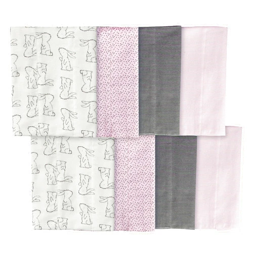 Gerber Unisex-Baby 8-Pack Cotton Flannel Burp Cloths
