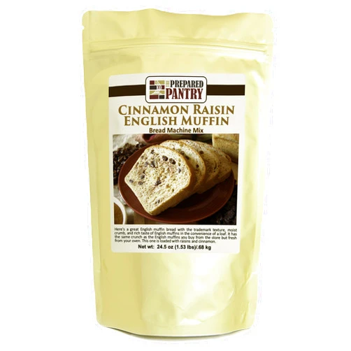 The Prepared Pantry Cinnamon Raisin English Muffin Gourmet Bread Machine Mix (for oven also)