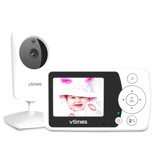 VTimes Baby Monitor with Camera and Audio, Video Baby Monitor No WiFi Night Vision 2.4