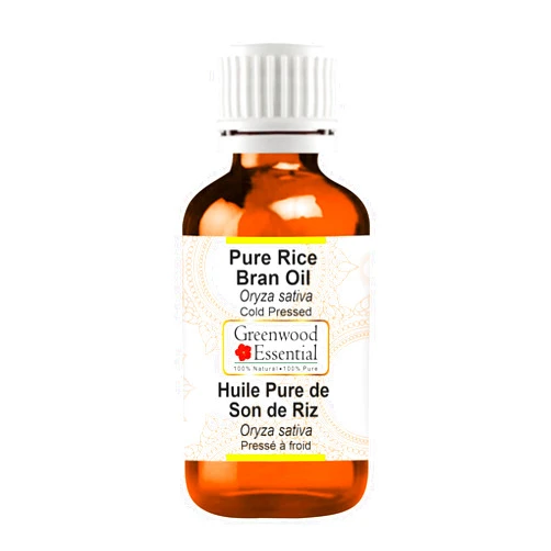 Greenwood Essential Rice Bran Oil (Oryza Sativa) | Cold Pressed | Natural | Undiluted | For Diluting Essential Oils | For Skin & Massage | Men & Women | 10ml (0.33 oz)