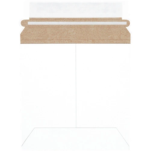 BOX USA Self-Seal Stay Flat Mailer, Stayflats® Brand, White, 6