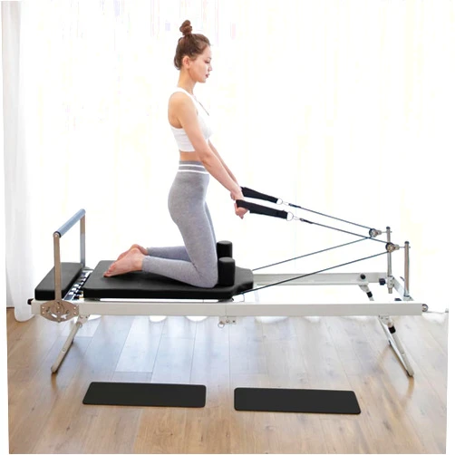 Arkantos Foldable Pilates Reformer, Pilates Machine & Equipment for Gym Workout and Home Use, Suitable for Intermediate and Beginners Users