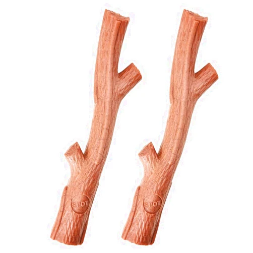 SPOT Ethical Pet 2 Pack of Bambone Plus Stick Dog Chew Toy, 5.75 Inch, Non-Splintering Alternative to Real Wood