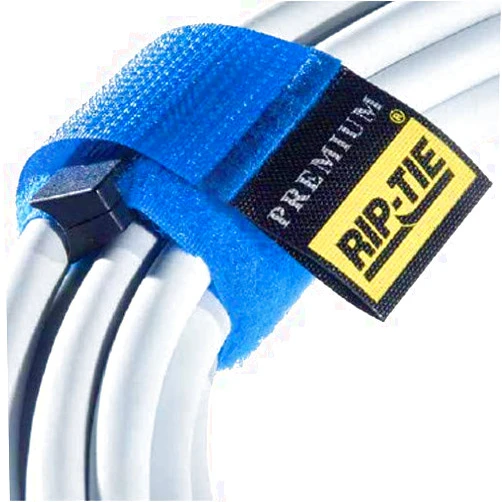 RIP-TIE 1 x 9.5 Rip-Lock CableWrap Cable Tie Perfect for Heavy Duty Cables 3 Pack Black