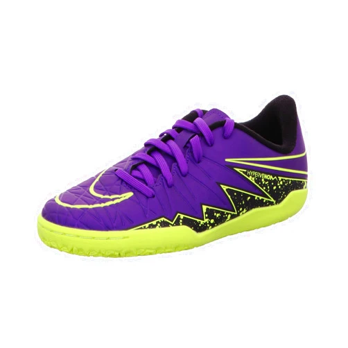 NIKE Youth Hypervenom Phelon II Indoor (Wolf Grey/Black/Total Orange)