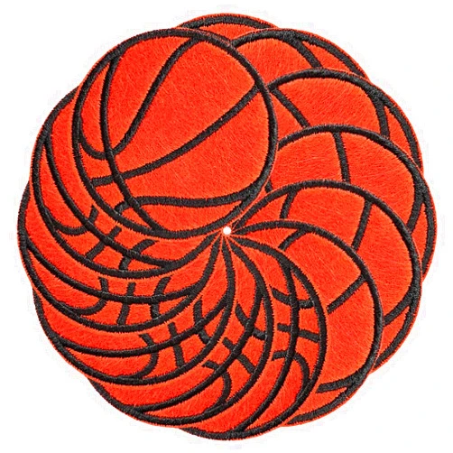 TXSN Basketball Iron on Patches, Embroidered Basketball Iron on/Sew on Decorative Patches for Clothing, Pants, Backpacks, Hats, Jeans, DIY Accessories.
