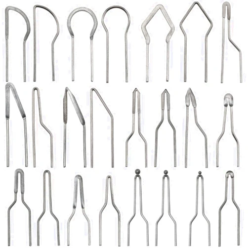 ITROLLE Pyrographic Tip Kit ITROLLE 23PCS Nichrome Pyrography Wire Pen Nibs Wood Burning Tips Carving Heating Wire Replacement for High Impedance Pyrography Machine Wood Burning Wire Nibs