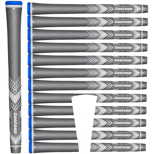Geoleap Golf Grips Set of 13- Soft Golf Club Grips,Reduce Taper Design Provides High Traction and Performance,13 Grips with 15 Tapes and 13 Grips with All Repair Kits for Choice.