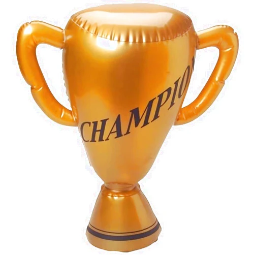 ArtCreativity Inflatable Trophy for Kids, 1 Piece, Large 14.5 Inch Trophy Inflate with Weighted Bottom, Great for Family Backyard Games, Baseball Party Decorations and Carnival Party Decorations