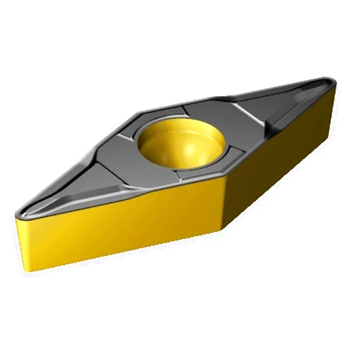 Sandvik Coromant VBMT 332-KF 3225 Coro Turn 107 Insert for Turning, Carbide, Diamond 35 deg, Neutral Cut, 3225 Grade, Ti(C,N)+Al2O3+TiN (Pack of 10)