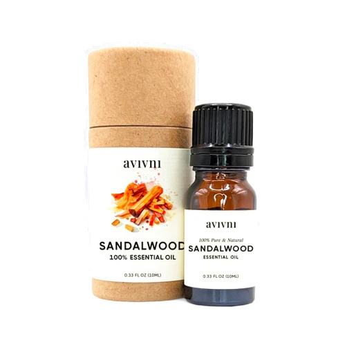Avivni Australian Sandalwood Essential Oil - 100% Pure & Natural, Organic, Undiluted for Aromatherapy, Hair, Diffuser (0.33oz - 10ml)