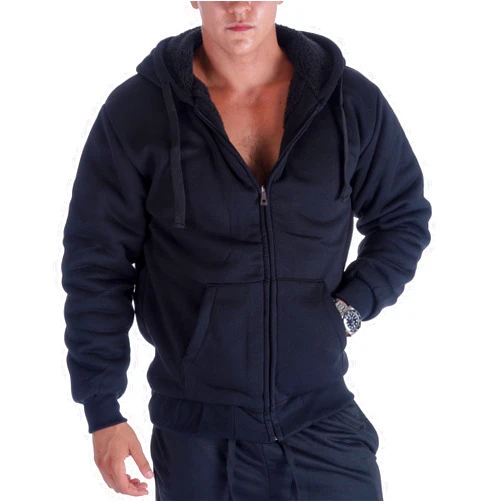 Gary Com Heavyweight Sherpa Hoodies for Men, Thick Fleece Lined Full Zip Up Winter Warm Sweatshirts Work Jackets