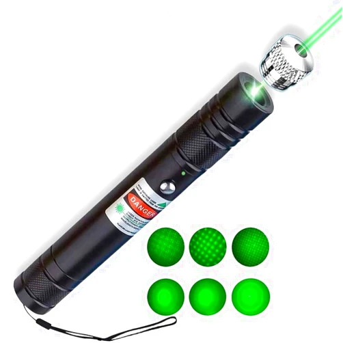 SLSWHLX Long-Distance Green Light Flashlight, Suitable for Exhibition Hall Display, Teaching Equipment, Outdoor Activities, (USB Charging)