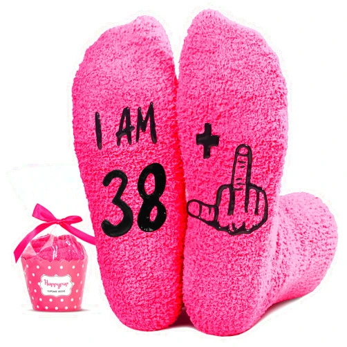 HAPPYPOP Birthday Gifts Ideas for Women - Socks for 36 37 38 39 40 Year Old Woman, Birthday Gifts for Her