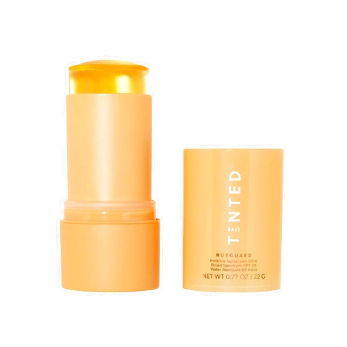 Live Tinted Hueguard Invisible Sunscreen Stick SPF 50: Waterproof, Sweatproof Sunscreen Stick for Face and Body. Protects against Sun Damage, 0.77oz / 22g