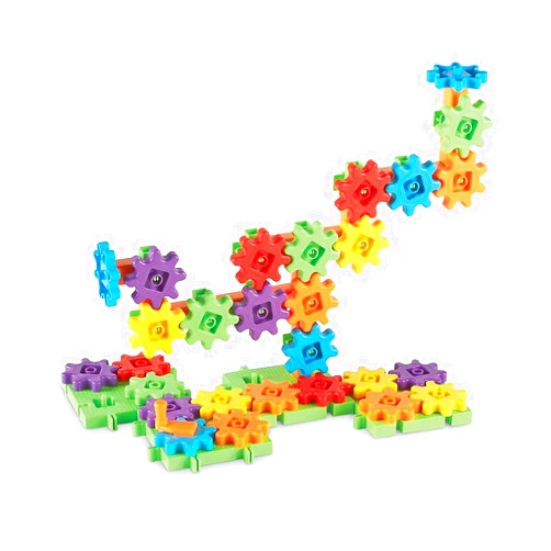 Learning Resources Gears! Gears! Gears! Starter Building Set, Puzzle, Early STEM Toys, Gears Toys for Kids, 60 Pieces, Ages 3+