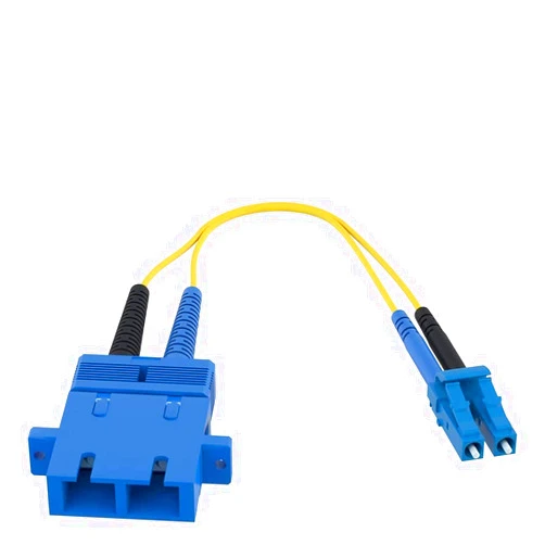 CableRack SC Female to LC Male 9/125 Singlemode Duplex Hybrid Adapter Converter Dongle