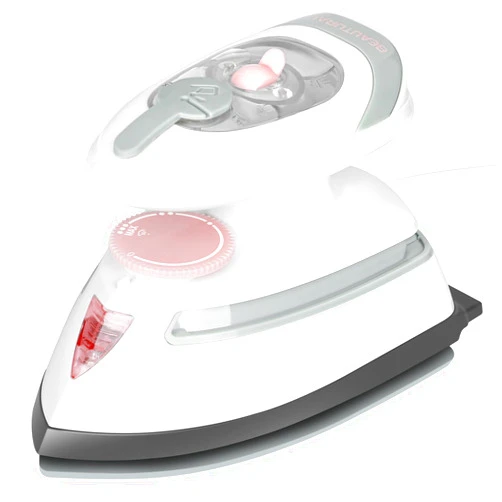 BEAUTURAL Mini Travel Steam Iron for Clothes with Dual Voltage, Temperature Control, Non-Stick Soleplate and Cord Storage, Ideal for Sewing, Quilting and Handcraft