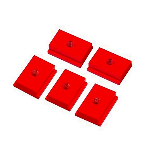 FNICEL 30 Type T Track Miter Slot Slider Bar, Aluminum Woodworking T-slot Miter Track Jig for Woodworking Chute Rail, DIY Hand Tools (Red M8)