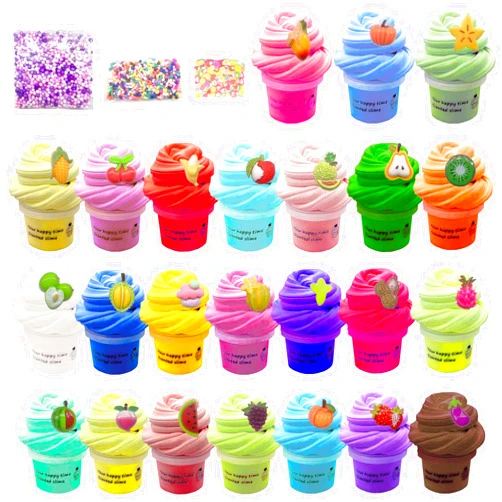 SUPANT 24 Pack Butter Slime Kit with Scented DIY Slime for Girls and Boys, Super Soft, Non-Sticky Stress Relief Toy, Party Favors and Christmas Birthday Gift