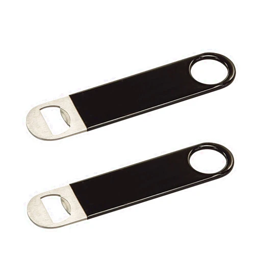 Thirsty Rhino Rubber Coated Suma Bottle Opener (Set of 2) (Black)