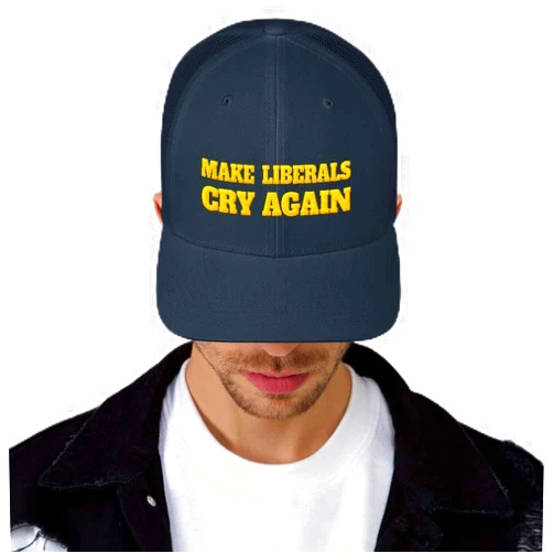 Deplorable Diva Make Liberals Cry Again Conservative Trucker Cap Navy