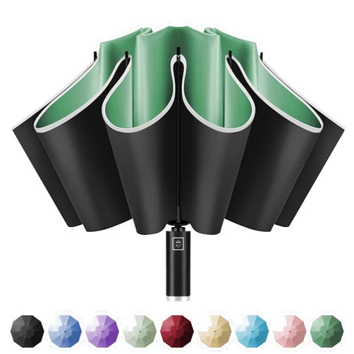 Yoobure Windproof Travel Umbrella - Automatic Umbrellas for Rain, Compact Folding Umbrella with UV Protection, Lightweight Portable Design for Backpack/Walking/Car, Sun & Storm Ready
